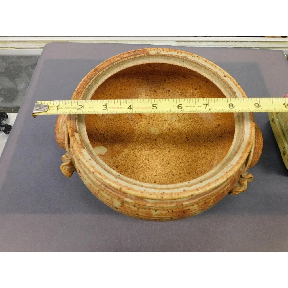 Handmade Stoneware Casserole Wheel Thrown Studio Pottery JC430